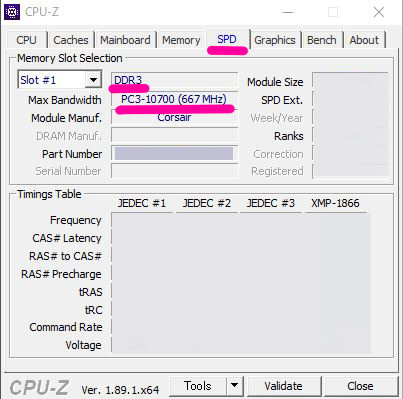 メモリとCPUまとめ 増設時のメモリ規格の調べ方】｢CPU-Z｣で今の種類とスロット数が
